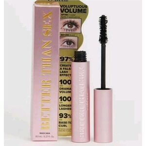 Too‎ Faced Better Than Sex Volumizing Mascara Black .27 oz Full Size NIB